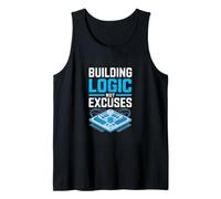 Computer Engineer Building Logic Not Excuses Coding Tank Top