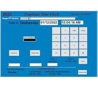 Computer Exposure Small Business Employee Time Clock Software, Single PC, Up to 100 Employees, Windows XP to 10, Touch Screen Ready, No Monthly Fees