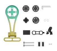 Computer Front Mount, Mountain Bike Mount, Lightweight Design Compact Build Sport Ready Gps Compatible Angle Adjustable, Cycling Accessories for Data, Tracking, Night, Riding