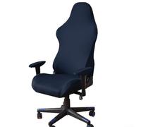 Computer Game Internet Cafe Competitive Chairs Cover, Milk Silk Solid Color Gaming Chair Cover, Dustproof Elastic Chair Cover With Armrest (Purplish blue)