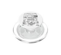 Computer Gamer Geek Vintage IT PC Hardware Patent Print PopSockets PopGrip for MagSafe