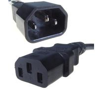 Computer Gear 27-0052B - 10M C14 to C13 Extension Male to Female Mains Power Cable Black