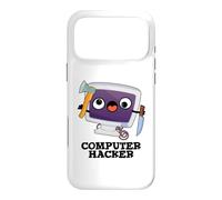 Computer Hacker Funny Technology Pun Case for iPhone 17 Pro Max