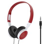 Computer Headset - Over Ear Wired Audio Headphones, Foldable Gear, High Clarity Noise Reducing Microphone, Adjustable Fit | Wired Headset for Tablet, Computer, Meeting, Streaming