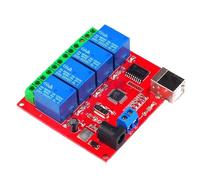 Computer Intelligent Switching 4 Channel 5V 12V 24V USB Relay Module for Automation and Expansion Board USB Control Relay Module