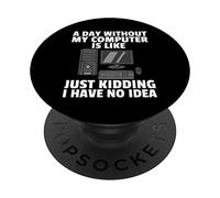 Computer IT Tech Funny Hacker Programming PopSockets Swappable PopGrip