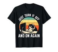Computer JUST Turn IT Off and ON Again Funny Science Coder T-Shirt