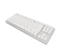 Computer Keyboard, Plug and Play Mechanical Keyboard Glass Panel 87 Keys for PC (Yellow Switch)