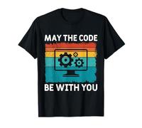Computer May The Code BE with You Funny Computer Science T-Shirt