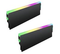 Computer Memory Heatsink Coolers ARGB Lighting Trim Metal, Black