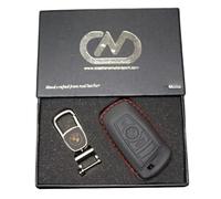 Computer Memory Solutions Handmade Leather Key Case Cover Keyring For BMW 1 Series KR0006