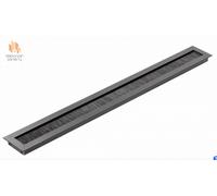 Computer Metal Grommet 51 x 450 mm Black for Desk Table Cable Tidy, Wire Cover