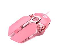 Computer Mice Wired Pinky Wired USB Comfortable Grip Illuminated | Ergonomic for Laptop Desktop Computer Office Home Work Daily Tasks Travel Business Everyday Computing Student College