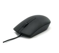 Computer Mice with Optical Sensor, 3 Buttons, Wired Mouse for Left and Right Handed Users, Long Cable, Plug & Play USB Compact Mouse for PC, Laptop, Mac - Black