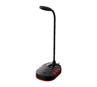 Computer Microphone for Desktop, Anti-Noise Condenser Microphone, Gooseneck Condenser Microphone Adjustable at any angle or height, Gaming Microphone for Podcast, Gaming, Streaming (non-luminous)