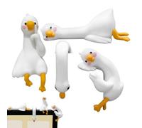 Computer Monitor Figurine | Geese Central Control Screen Decorations,Animals Sculpture,for Home Living Room Bedroom Workplace Shelf Cabinet Holiday Party