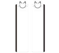 Computer Monitor Memo Board - Pack of 2 Acrylic Cat Faces Reusable - Computer Screen Sticky Note Holder - For Students Adults Teenagers Teachers Learning Area Desk For Home Where