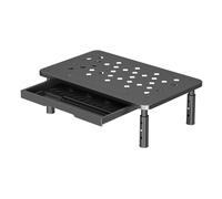 Computer Monitor Stand 3 Height Adjustable Monitor Riser with Airflow Vents Desktop Organizer Stander for Office Home School Supplies, Multifunctional Oraganizer for Laptop, PC, Computer, Printer