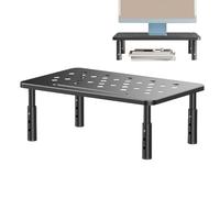 Computer Monitor Stand - Desktop Adjustable Monitor Riser | Desk Organizer for Neck Strain Relief, Compatible with Screens, Laptops, Ergonomic Workstation Stand for Home offices, Tech Accessories