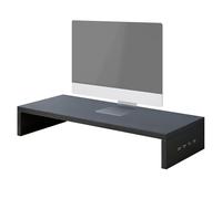 Computer Monitor Stand,Ergonomic Support With 4 USB Ports | Raised Shelf Computer Screen Booster - For Office Study Bedroom Playroom Station Keyboard