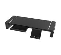 Computer Monitor Stand - Monitor Stand | Height - Adjustable Computer Stand | Foldable, 20.47 Inches, Adjustable with Increased Drawer for Workplace, Writing