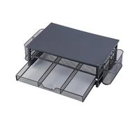 Computer Monitor Stand with Ventilation Drawer and Side Storage Metal Screen Laptop with Drawer Pen Cup Monitor for