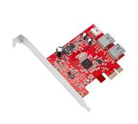 Computer Motherboard PCIExpress to USB3.0 Expansion Card Two Internal Ports 5Gbps Fast Data Transfer Wide Compatibility Double Internal USB Harbors