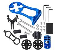 Computer Mount, Aluminum Alloy Handlebar Bracket, Action Camera Adapter Base, Lightweight Cycling Accessory, Secure Road Bike Holder, GPS Mount, Multifunctional Bike Gear