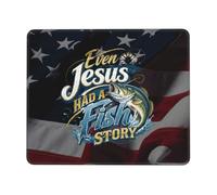Computer Mouse Mat Even Jesus Had A Fish Story Gaming Mouse Pad Gamer