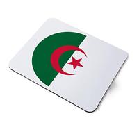 Computer Mouse Mat Pad - Algeria Flag Map Home Office PC Desk Accessory Flexible Fabric Top Large 5mm Laptop Desktop Printed Art Ergonomic #9051