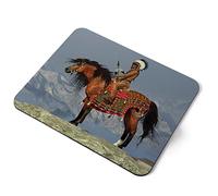 Computer Mouse Mat Pad - American Indian Appaloosa Horse Home Office PC Desk Accessory Flexible Fabric Top Large 5mm Laptop Desktop Printed Art Ergonomic #44085