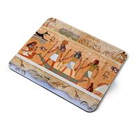 Computer Mouse Mat Pad - Ancient Egyptian Mythology Egypt Home Office PC Desk Accessory Flexible Fabric Top Large 5mm Laptop Desktop Printed Art Ergonomic #21136