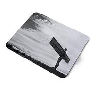 Computer Mouse Mat Pad - BW - Angel Of The North Newcastle England UK Home Office PC Desk Accessory Flexible Fabric Top Large 5mm Laptop Desktop Printed Art Ergonomic #43632