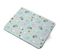Computer Mouse Mat Pad - Cartoon Sheep Lamb Farming Home Office PC Desk Accessory Flexible Fabric Top Large 5mm Laptop Desktop Printed Art Ergonomic #15607