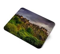 Computer Mouse Mat Pad - Edinburgh Castle Scotland Scottish Home Office PC Desk Accessory Flexible Fabric Top Large 5mm Laptop Desktop Printed Art Ergonomic #8906