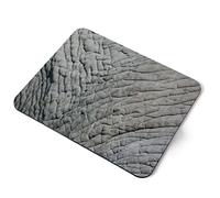 Computer Mouse Mat Pad - Elephant Skin Pattern Print Wild Animal Home Office PC Desk Accessory Flexible Fabric Top Large 5mm Laptop Desktop Printed Art Ergonomic #44951