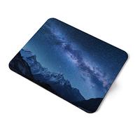 Computer Mouse Mat Pad - Himalayas Milky Way Mountains Home Office PC Desk Accessory Flexible Fabric Top Large 5mm Laptop Desktop Printed Art Ergonomic #45338