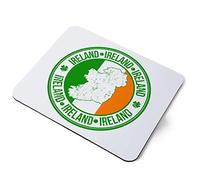 Computer Mouse Mat Pad - Ireland Irish Flag Map Travel Tourist Home Office PC Desk Accessory Flexible Fabric Top Large 5mm Laptop Desktop Printed Art Ergonomic #4930