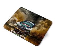 Computer Mouse Mat Pad - Rally Car Off Road 4x4 Driving Home Office PC Desk Accessory Flexible Fabric Top Large 5mm Laptop Desktop Printed Art Ergonomic #12460