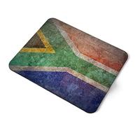 Computer Mouse Mat Pad - Rustic South Africa Flag African Vintage Home Office PC Desk Accessory Flexible Fabric Top Large 5mm Laptop Desktop Printed Art Ergonomic #24227