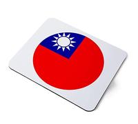 Computer Mouse Mat Pad - Taiwan Flag China Travel Home Office PC Desk Accessory Flexible Fabric Top Large 5mm Laptop Desktop Printed Art Ergonomic #9099
