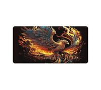Computer Mouse Pad Art Phoenix Extra Large Mouse Mat 30x60cm Desk Mat with Anti Slip Rubber Base Extended for Office Home