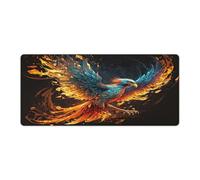 Computer Mouse Pad Art Phoenix Extra Large Mouse Mat 40x90cm Desk Mat with Anti Slip Rubber Base Extended for Office Home