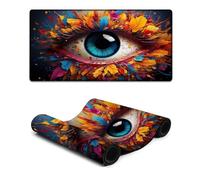 Computer Mouse Pad Colorful Art Eyes Extended Mouse Pad 30x60cm Large Desk Mat Smooth SurfaceHigh AccuracyFast MovingAnti ScratchNon Slip Base