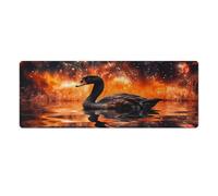 Computer Mouse Pad Fantasy Black Swan Washable Mouse Mat 30x80cm Mice Pad for Laptop Computer PC Office Cute Design Desk Accessories