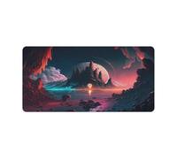 Computer Mouse Pad Fantasy Colorful Landscape Washable Mouse Mat 30x60cm Desk Mat with Non Slip Rubber Water Resistant Surface for Home Office Gaming Room