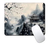 Computer Mouse Pads for Desk, Mouse Pad Small Square Computer Mousepad, 9.5" x 7.9" Portable Non-Slip Rubber Base Design for PC & Wireless Laptop Home Office (F-222)