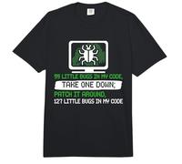 Computer Nerd 99 Little Bugs in My Code Funny Coder Comfort Colors Adult Heavyweight T-Shirt