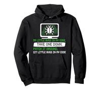Computer Nerd 99 LITTLE BUGS IN MY CODE Funny Coder Pullover Hoodie