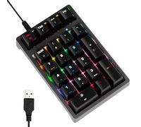 Computer Numeric Keypad, 17 Keys Keyboard Extension - Wired Connected Numeric Keypad - for Laptop, PC, Office, Financial, Accounting, Programmers and Accountants